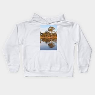 Late Afternoon Reflections on the River Murray Kids Hoodie